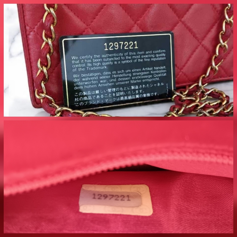​🌹 RARE CHANEL Vintage Red Lambskin Diana Flap Bag - 24K Gold Hardware 🌹 - Picture 17 of 17